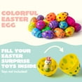 thumbnail image 4 of Joyfy Easter Eggs Plastic, 72 Pcs 3.15" Printed Plastic Eggs for Easter, Fillable Empty Eggs Bulks, Easter Basket Stuffers, School Classroom Prizes, Party Favors, 4 of 8