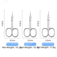 thumbnail image 2 of Tijeras de acero inoxidable 3.5 para piel muerta, tijeras con púas y punta para quitar uñas, herramientas profesionales para uñas, tijeras de belleza de seis lados, 2 of 4