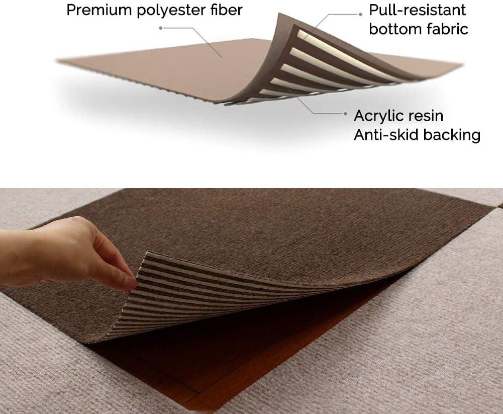 Dog Non-Slip Treads Mat Self-Adhering Removable Washable Step Rugs Floor Protector for Skid Indoor Surfaces Set of 30