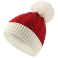 thumbnail image 2 of Odeerbi Reduced Baby Boys Girls Beanie Infant Toddler Knitted Hats NEW Christmas Kids Winter Gradient Hat Warm Thick Ski Cap With Fluff Ball, 2 of 8