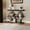 Black, variant on 3-Tier Industrial Entryway Table - Dia-mond-Shaped Metal Frame & Open Shelves, Rustic Accent Table for Hallway & Living Room