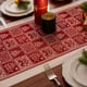 thumbnail image 5 of Xihbxyly Mantel Navideño, Diseño Festivo Rojo, Material Impermeable, Estampado de Árbol de Navidad y Copos de Nieve, Decoración para Sala de Estar o Comedor, Esencial para Reuniones Navideñas, Tamaño, 5 of 6