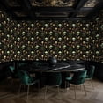 thumbnail image 2 of Magic Peel and Stick Wallpaper Golden Crescent Moons Mushrooms Glowing Vines Wall Mural 17.7in x 9.8ft Self Adhesive Removable Wall Paper Renter Friendly Wallpaper for Kids Bedroom Living Room, 2 of 8