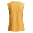 thumbnail image 4 of TAIAOJING Women T-Shirts V Neck Shirts Sleeveless Solid Waffle Knit Loose Fitting Tee Tops, 4 of 4