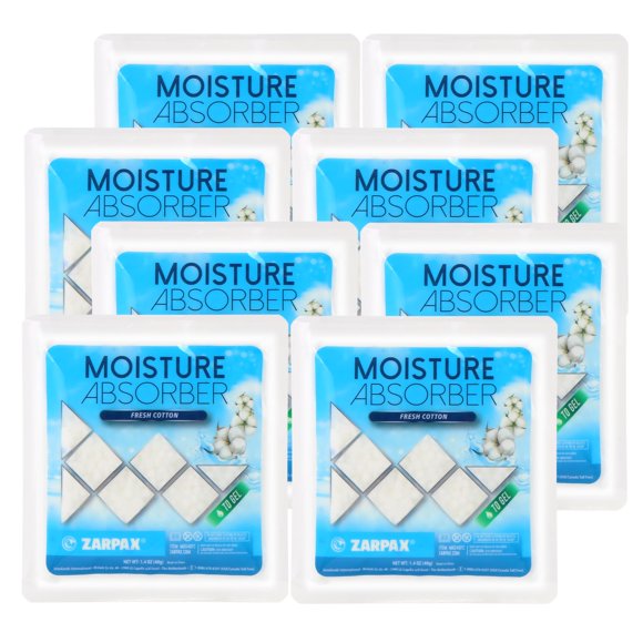 Bolsitas absorbentes de humedad Zarpax Fresh Cotton de 40 g (juego de 8)