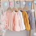 thumbnail image 3 of Adarl Princess Kids Baby Girl Cotton Lantern Sleeve Tops Basic Solid T-shirt Clothes, 3 of 8