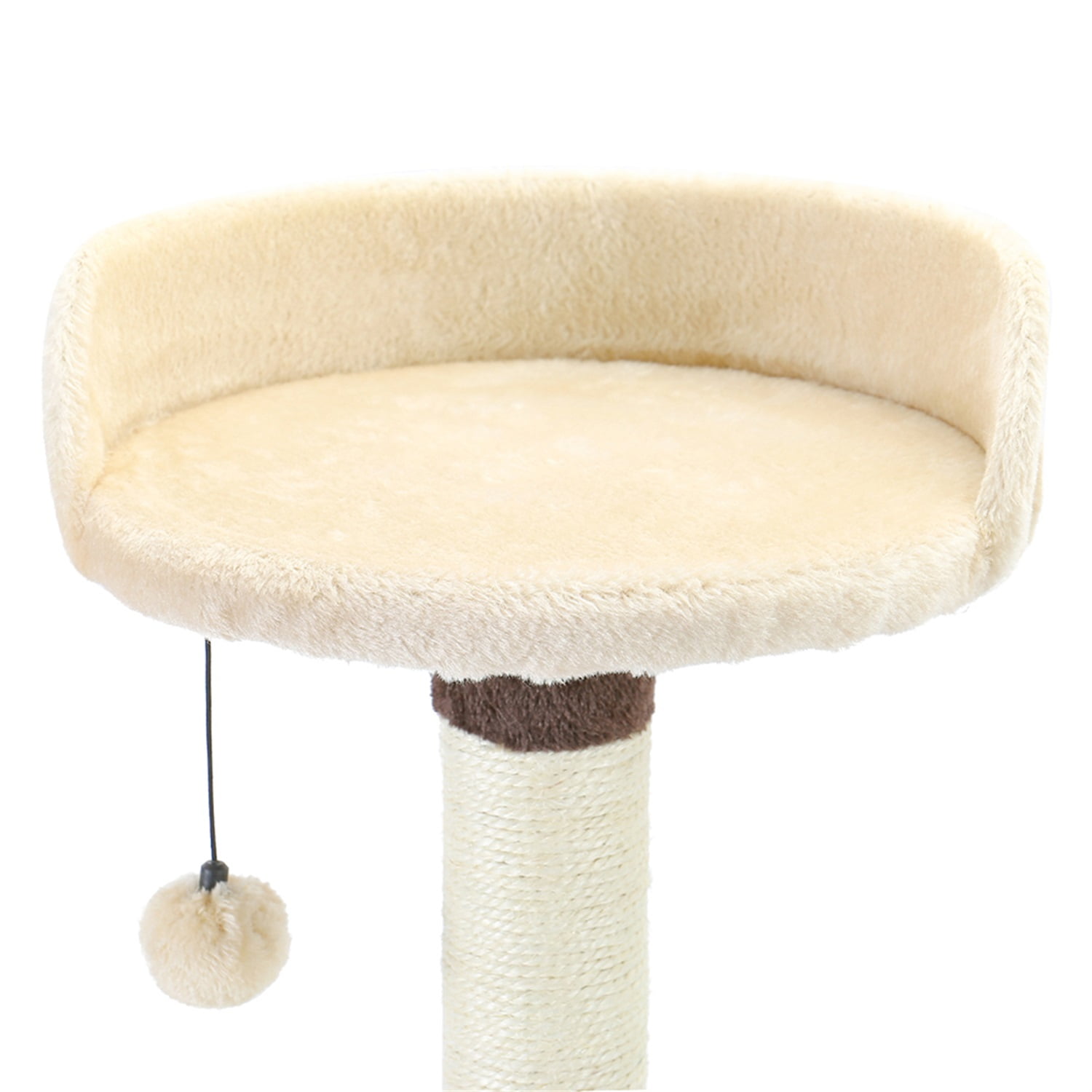 Pefilos 54.3" Cat Tree for Adult Cats Tall, Cat Condo with Scratching Post 3 Elevated Platforms, Cat Tree Tower for Indoor Cats Dangling Cat Toy, Cat Playground, Beige Pefilos 54.3" Cat Tree for Adult Cats Tall, Cat Condo with Scratching Post 3 Elevated Platforms, Cat Tree Tower for Indoor Cats Dangling Cat Toy, Cat Playground, Beige