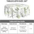 thumbnail image 6 of Spring Leaf Tablecloth Round 60 Inch Watercolor Sage Green Eucalyptus Botanical Floral Print Decorative Table Cloth Table Cover with Waterproof Wrinkle Resistant Fabric for Home Kitchen Dining Patio, 6 of 6