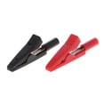 thumbnail image 1 of MYG 2Pcs Insulated Alligator Clip 2mm BMYGna Female Adapter Meter Test Black+Red, 1 of 9