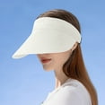 thumbnail image 2 of Riforla Summer Wide Brim Straw Visor Sun Hat Beach Cap Beach Hats for Women Silver, 2 of 4