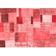 thumbnail image 1 of Ahgly Company Indoor Rectangle Patchwork Red Transitional Area Rugs, 2' x 5', 1 of 4