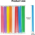 thumbnail image 6 of TQWQT 100 Pcs Black Jumbo Smoothie Straws Boba Straws, Plastic Milkshake Straws Disposable Wide-mouthed Large Individually Wrapped Straws，Disposable Plastic Milkshake Straws(0.4" X 7.8" ), 6 of 6