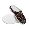 thumbnail image 3 of Lsque Mexican Flower And Birds Pattern Womens Comfort Cotton on Scuff With Memory Foam and Anti-skid Sole Slipper-42/43, 3 of 7