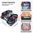 thumbnail image 3 of Hearts Battle Double Layered Insulated Lunch Bag with Two Compartments, Large Capacity, and Hand-Carry Options - 7.1x11.4x16.1 Inches, 3 of 6