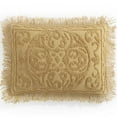thumbnail image 2 of Beatrice Home Fashions Medallion Chenille King Sham Gold, 2 of 5