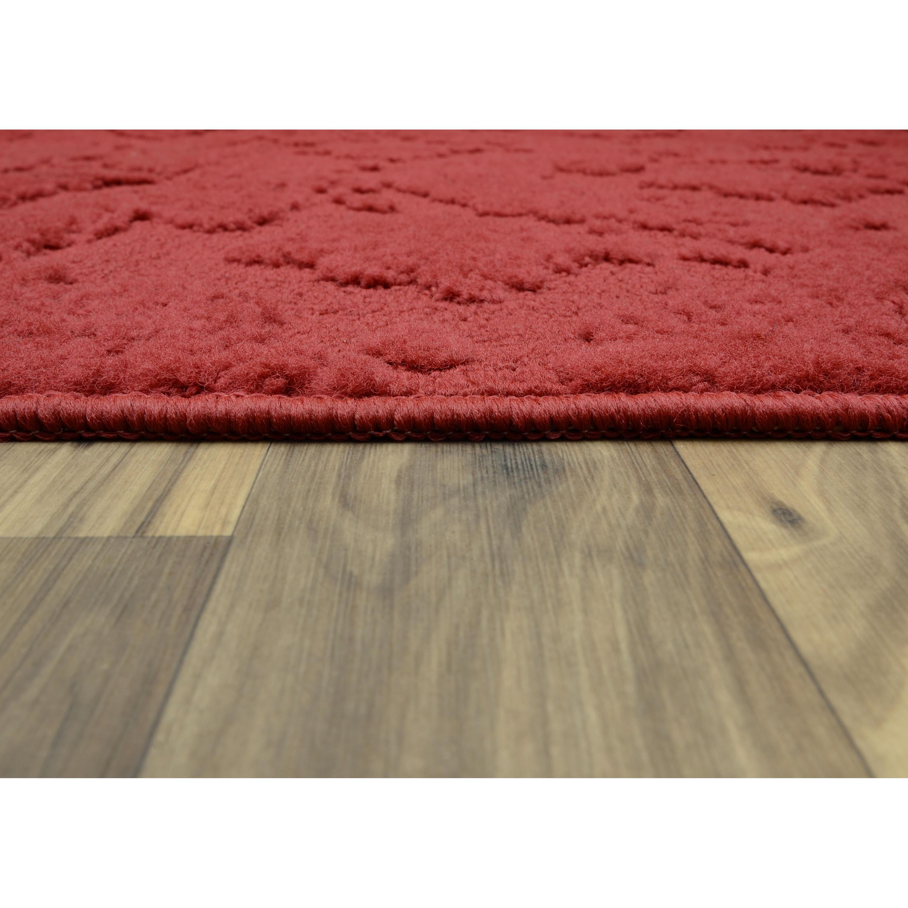 Garland Rug Charleston Polypropylene Chili Pepper Red Indoor Area Rug, 5' x 7'
