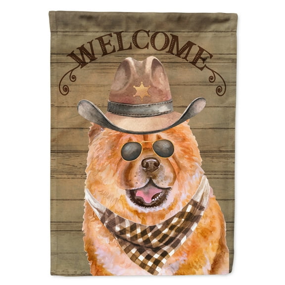 Carolines Treasures CK6307GF Chow Chow Country Dog Flag Garden Size Small multicolor