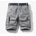 thumbnail image 4 of LYMAYTER‌ 28-40 Men Cargo Shorts Summer Stretch Relaxed Utility Outdoor Casual Comfortable for Shorts, 4 of 8