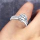 thumbnail image 5 of Minnieouse Anillo de diamante de simulación para mujer, anillo de dedo abierto ajustable, propuesta de matrimonio de simulación, anillo abierto, regalos Ropa, zapatos y accesorios Miscelánea Minnieouse AP005944-00, 5 of 6