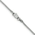 thumbnail image 4 of 14K White Gold Wg 1.1mm Box Chain (18 X 1.1) Made In Peru wlb110-18, 4 of 5