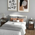 thumbnail image 2 of Topbuy 2PCS Nightstand with 2 Drawers Retro Bedside Table with Storage Sofa Side End Table with Removable Fabric Drawers, 2 of 9