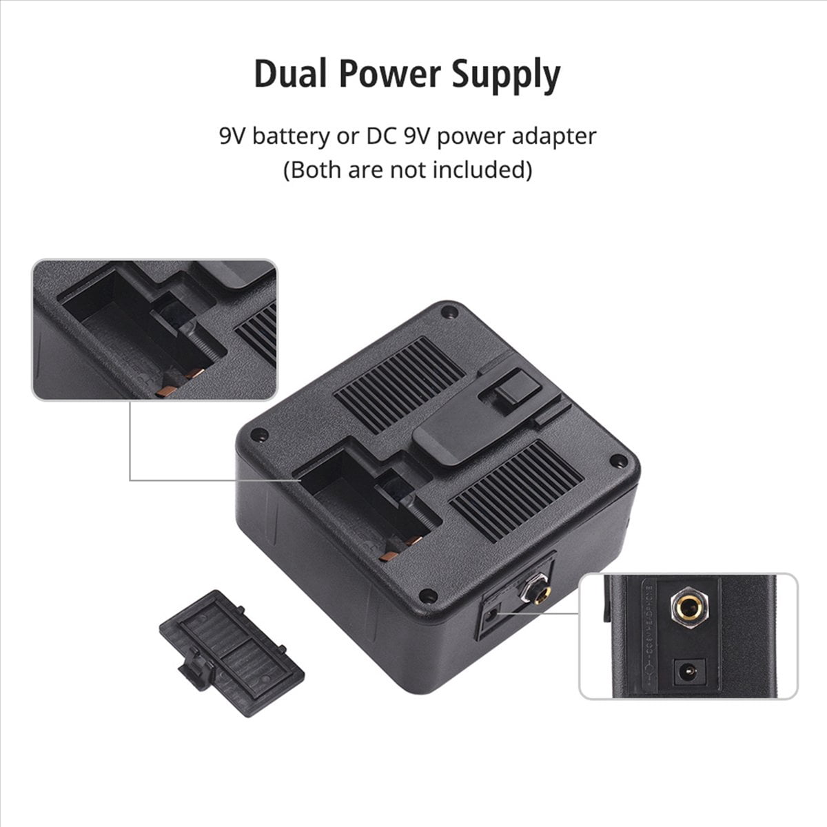 2X Mini Guitar Amplifier Amp Speaker 5W with 6.35mm Input 1/4 Inch Headphone Output Supports Volume Tone Adjustment