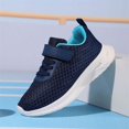 thumbnail image 4 of Zecgelong Breathable Mesh Sneakers For Boys Lightweight Comfortable Running Shoes Non Sole Durable Casual Athletic Footwear For Kids All Season Kids Sneakers Boys Size US:12 Blue, 4 of 5