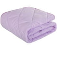 thumbnail image 1 of Down Alternative Oversized Toddler Comforter, Super Soft and Warm Solid Color Baby Crib Quilted Blanket, 43 x 60 inches, Light Purple, 1 of 7