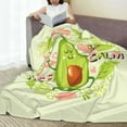 thumbnail image 6 of Vsdgher Avocado Keep Calm Ultra-Soft Micro flannel Blanket Throw Blankets for Couch Sofa, Bed (4 sizes)-40"x30", 6 of 7
