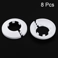 thumbnail image 2 of Uxcell 32mm PP Plastic Water Pipe Cover Decoration 8 Pack White, 2 of 5