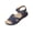Navy, variant on Womens Wedge Sandals Open Toe Buckle Ankle Strap Sandals Casual Summer Walking Shoes with Arch Support Non-Slip Footwear for Daily Wear