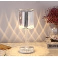 thumbnail image 4 of Huiyi Crystal lamp,Crystal Diamond Table Lamp,LEDBedside Lamps 16-Color Changing Touch Control Bedside Lamp USB Rechargeable for Room Party Dinner Decor, 4 of 7