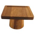thumbnail image 5 of Zehuanyu Wooden Cake Pedestal Stand Cupcake Stand Display Dessert Riser Cookie Serving Tray Vintage Pie Plate Holder Farmhouse Table Decor For Wedding Party Christmas, 5 of 7