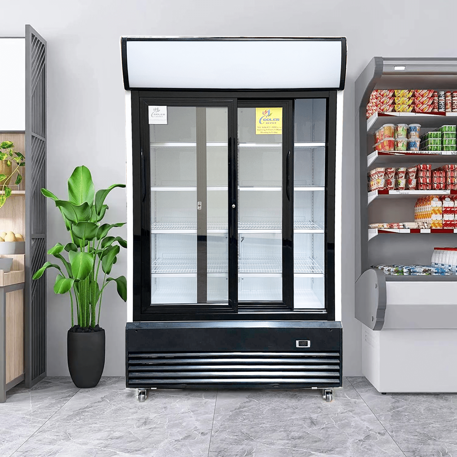Cooler Depot 47 inchs 31 cu.ft, Commercial Merchandiser Refrigerator, NSF Certified.