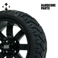 thumbnail image 3 of Hardcore Parts 4" Drop Axle Lift Kit for EZGO TXT/PDS (1994.5-2001.5) Gas Golf Cart with 14" Black 'TEMPEST' Wheels and 20"x8.5"-14 STINGER On-Road/Off-Road DOT rated All-Terrain tires, 3 of 7