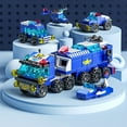 thumbnail image 4 of 6 In1 Police Team Theme Building Block Set, Deformable Combination Compatible With Lego, 4 of 4