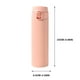 thumbnail image 2 of Vaso de agua de acero inoxidable, portátil, de moda, con asa, cubierta de rebote, aislamiento, 450ml, color coral rosa, 2 of 6
