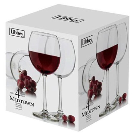 UPC 031009402724 product image for Libbey Glass 7505S4 Red Wine Glass Barware, 4-Pc. Set | upcitemdb.com