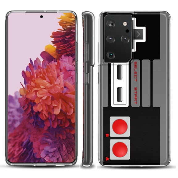 Slim-Fit Lightweight Protective Phone Case compatible with Samsung Galaxy S21 ULTRA 5G, by OneToughShield ® - Game Controller