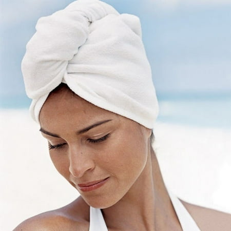 Magic Hair Drying Towel Hat Cap Microfibre Quick Dry Turban For Bath Shower