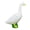7in Mini Desktop Goose, variant on Springtime Lavender Gnome Resin Statue, Waterproof UV-Resistant Garden Sculpture, Funny Ornament Birthday Gift for Women Mom Grandma