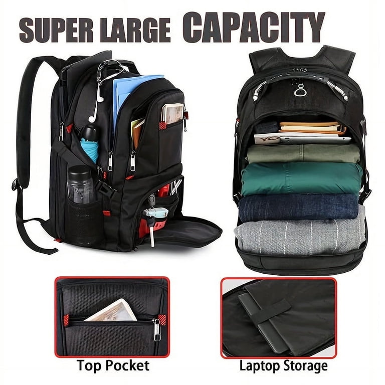 17 Inch Laptop Backpack for Men, 50L TSA Friendly Travel  display picture 1