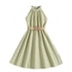 thumbnail image 1 of Odeerbi Niñas Verano Vestido Halter de Gasa Fiesta Princesa Vestidos Color Sólido Sin Mangas A-Vestido de Línea, 1 of 4