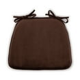 thumbnail image 5 of (2 pack) Better Homes & Gardens 17.5” x 14.75” Memory Foam Chair Cushion, Brown, Single, 5 of 6