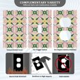 thumbnail image 3 of Yayeee Duplex Wall Plate 1-Gang 4.5"x2.7" Home Receptacle Light Switch Decorative Outlet Cover, Yellow Symmetrical Stars, 3 of 7