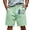 Mint Green, variant on JULMCOMO Father's Day Men's Shorts DAD Letters Drawstring Red White Blue Loose 250 Anniversary USA Hawaiian Summer Shorts with Pockets Light Gray M