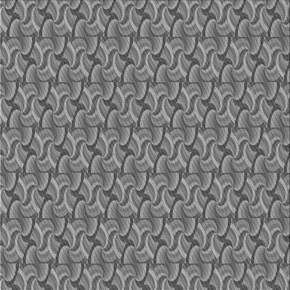 Ahgly Company Indoor Square Patterned Gray Dolphin Gray Area Rugs, 8' Square