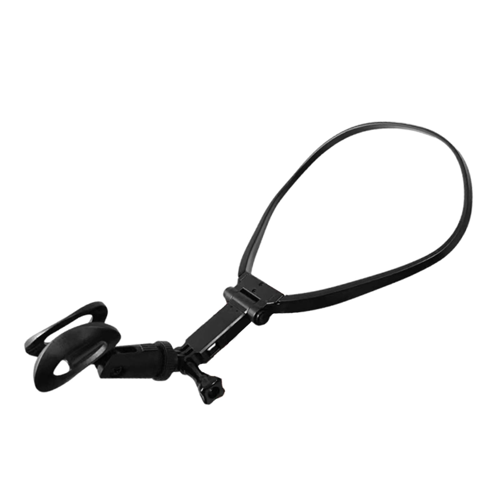MERIGLARE Neck Microphone Holder Adjustable Handsfree Mount Stand Lightweight PP Material Portable Mic Brace Wearable Accessory Suitable for Classroom Singer Teacher Performance style B