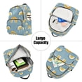 thumbnail image 5 of FORMRS Mini Backpack Purse for Women Quilted Travel Daypack Casual Shoulder Bag, Light Blue Rainbow, 5 of 7