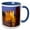 Blue/White, variant on 3drose, Morocco, Taroudant Province. City Wall., 11oz Two-tone Yellow Mug